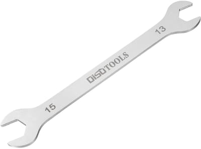 Dailygoods - Dunne Ringsleutel 13 mm x 15 mm - Roestvrijstalen Dubbelzijdige Moersleutel voor Huishoudelijke Reparaties