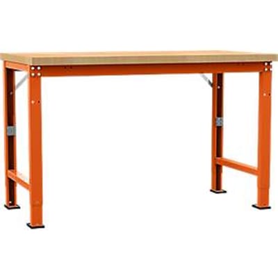 Manuflex werkbank Profi speciaal, tafelblad multiplex, 1500 x 700 mm, roodoranje