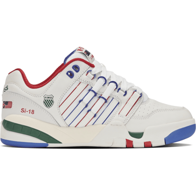 K-SWISS Tennisschoenen Si-18 International C Blanc De Blanc/mars Red/posy Green/dazzling Blue Mens 44
