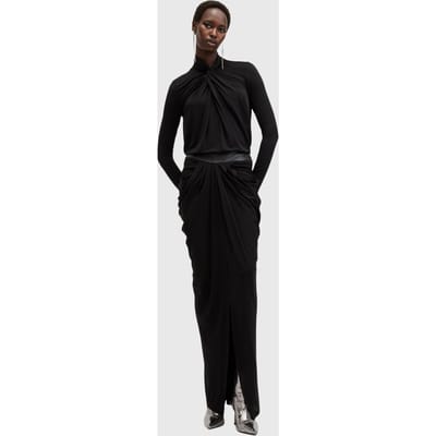 AllSaints Mina Top Black Maat: 2 | Longsleeves Outlet | Dames | Zwart