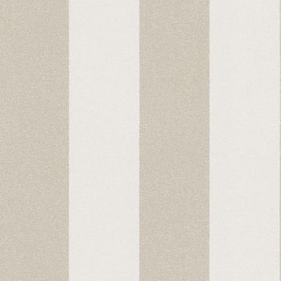 Strepen behang Profhome 375543-GU vliesbehang licht gestructureerd met strepen mat beige crèmewit 5,33 m2