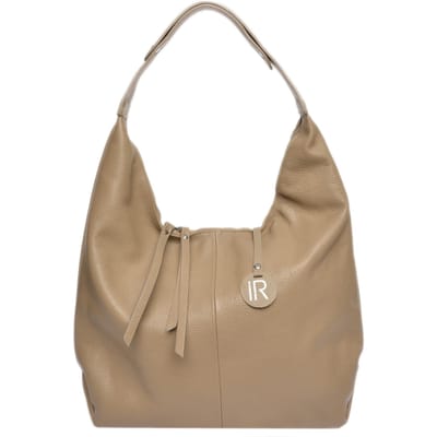 Isabella Rhea Beige Rundleer Tas