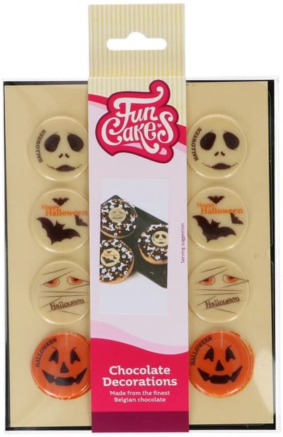 FunCakes Chocolade Decoraties - Halloween - Figuren - Set/12