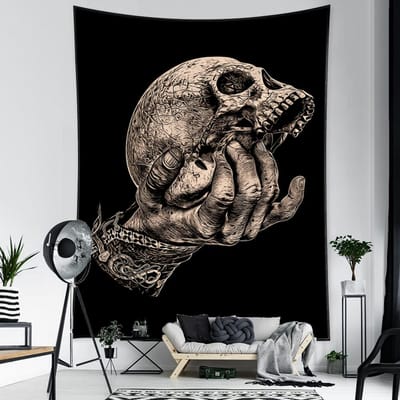 Psychedelische Viking Symbolen Wandkleed Hanger Hekserij Hippie Tapiz Slaapkamer Achtergrond Stof Huis Decoratie 95x70cm