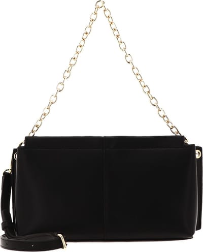 SEIDENFELT MANUFAKTUR Avondtas Schoudertas Nees Midi Crossbody Bag Black / Gold Zwart