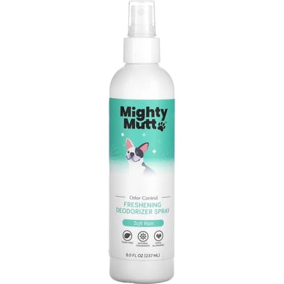 Mighty Mutt, Spray Désodorisant Rafraîchissant, Chien, Pluie Douce, 8 fl oz (237ml) blue