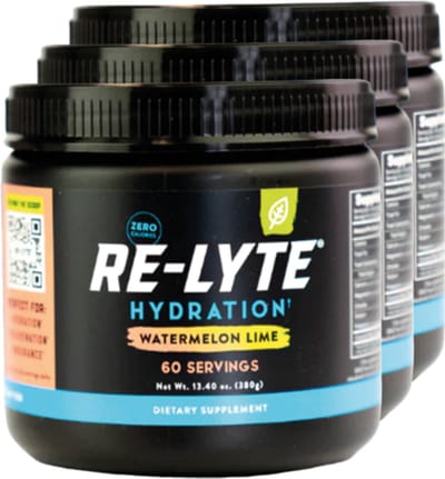 Re-Lyte | Hydration Drink Mix | Watermelon Lime 380g | 3 stuks | 3 x 380g