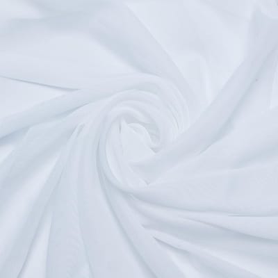 Dailygoods- Chiffonstof 3 m - Witte Chiffonstof - Zachte/Stijlvolle Stof - Decoratiestof - Bruiloft Decoraties - Polyester Materiaal