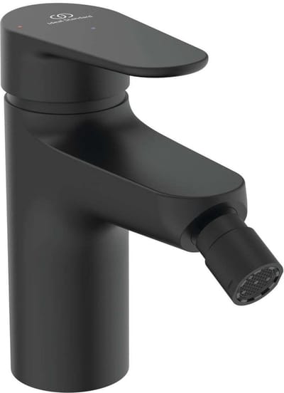 Ideal Standard ALU+ - Bidetkraan met Click-Clack uitloop, BlueStart, zijdezwart BE132XG