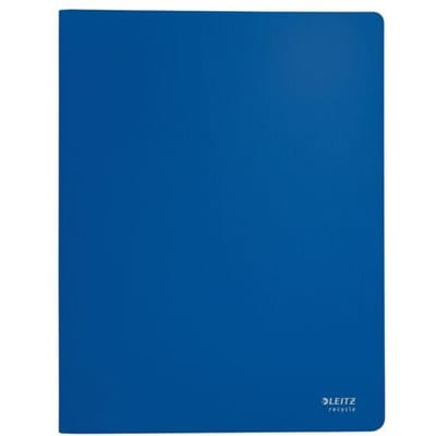 Leitz® Recycle documentenhouder, A4, 20 documentvakken, tot 2 vel/omslag, rugetiket, 100% recyclebaar, kunststof, blauw