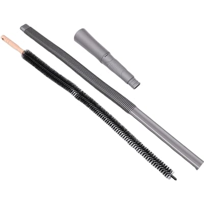 Kit de nettoyage de conduit de sèche-linge Brosse d'élimination des peluches Tuyau flexible et accessoire pour machine à sécher domestique Gris