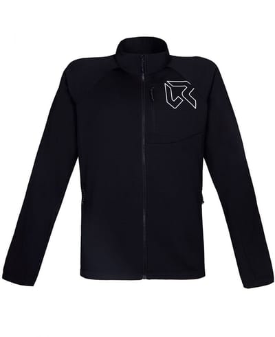Rock Experience Arrows Mock Neck Fleece Met Volledige Rits Zwart S Man
