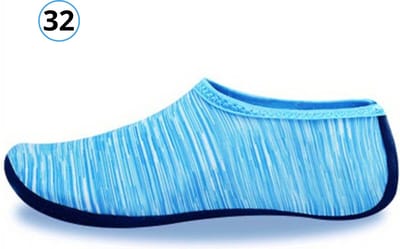 Livano Waterschoenen Voor Kinderen & Volwassenen - Aqua Shoes - Aquaschoenen - Afzwemschoenen - Zwemles Schoenen - Hemelsblauw - Maat 32