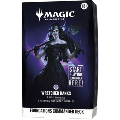 Magic: The Gathering Foundations Commander Deck - Wretched Ranks | 100-Card Starter Commander Deck + Accessories