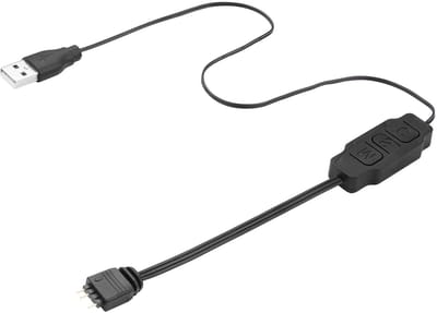 RGB LED Controller voor PC, 5V 3-Pin, 70 cm Lengte, USB Aangedreven, Plug & Play voor Ventilatoren en Verlichtingsstrips