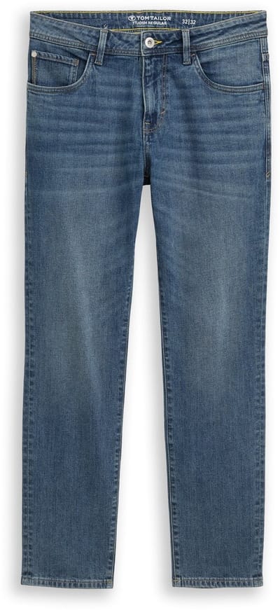 Tom Tailor - TTJOSH REGULAR SLIM-jeans - Maat 30/34 - Used Mid Stone Blue Denim