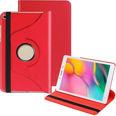 Tablet Hoes Case Cover Geschikt Voor: Samsung Galaxy Tab A 8.0 inch 2019 T290 - 360° draaibaar - Rood