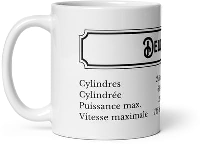 De2pktjes - Deudeuche Mok – 300ml | 2CV Classic Vibes