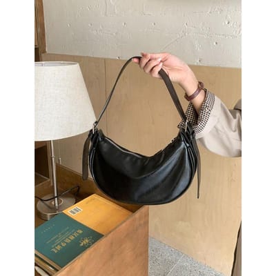 Koreaanse Niche Design Okseltas voor Vrouwen in Herfst en Winter Nieuwe Getextureerde Tas Zilver Handgedragen Schouder Crossbody Tas beige