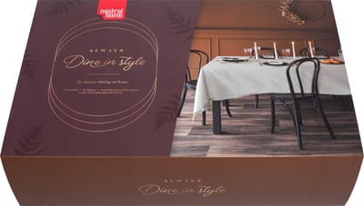 Mistral Home - GIFTBOX TAFEL - linnenlook - effen kleur - groen