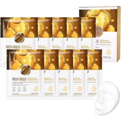 ENOUGH RICH GOLD Masque Nourrissant Pro Intensif 10pcs brown