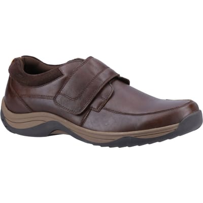 Hush Puppies Douglas Leren Heren Koffie Mocassins Schoenen