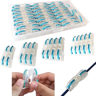 Allecto - Verbindingen - Compacte steekklemmen - 26 stuks - Blauw - Kabelverbinders - Geschikt voor verlichting - SPL-1 model