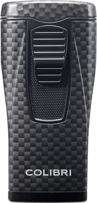 Colibri Monaco Gas Aansteker - Triple Jet Flame - Stormaansteker Windproof - Navulbaar - Zwart