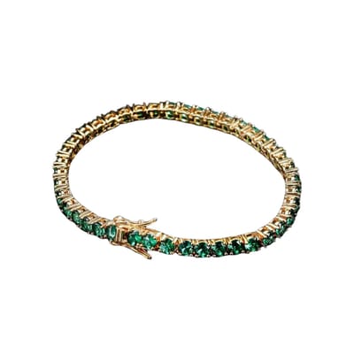 Livano Armband - Staal - Nep Zilver - Dames - Nep Goud 17,5cm