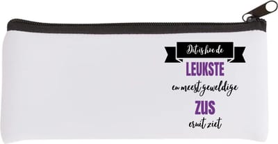 Akyol - leukste zus eruit ziet Etui - Zus - beste zus - verjaardagscadeau - cadeau voor zus - gift - kado - 20 bij 9 cm