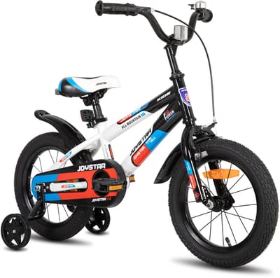 JOYSTAR New Berry Kinderfiets - 14 Inch - Voor Jongens & Meisjes (3-5 Jaar) - Inclusief Zijwieltjes - Wit - Geschikt voor buitenactiviteiten in de lente