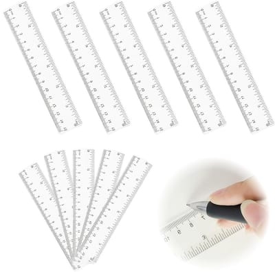 Flexibele Transparante Plastic Linialen van 15 cm - Perfect voor School, Kantoor en Tekenwerk, Ideaal voor Thuisgebruik