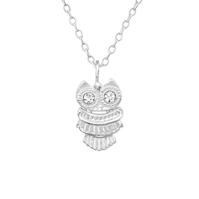 Montebello Ketting Alies - 925 Zilver E-Coating - Uil - 8x11mm - 45cm