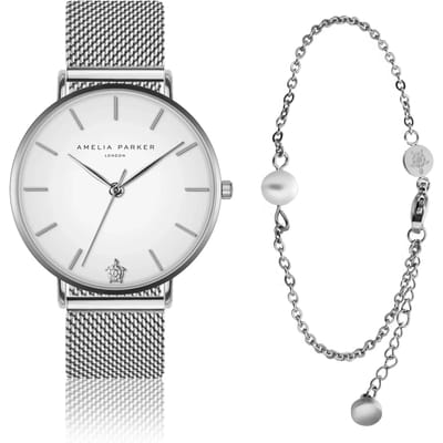 Dameshorloge en armband Amelia Parker Pure