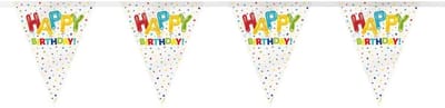 Haza Original Vlaggenlijn Happy Balloon Birthday 3.65 Meter