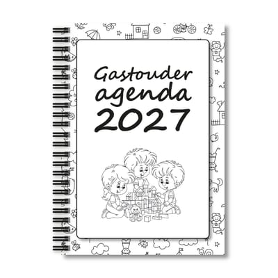 Gastouderagenda | Kinderopvang agenda A5 - met ruimte voor 8 kinderen