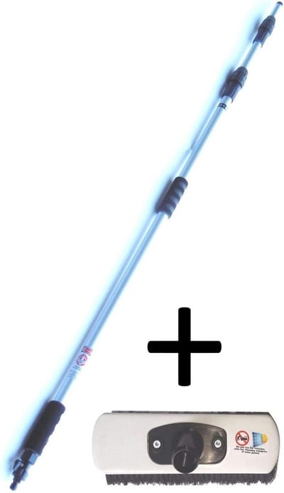 Telescopische Wasborstel voor Glas en Tegels - 4m
