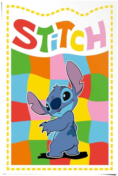 Poster Stitch - chequered Stitch - 91,5 x 61 - Papier - REINDERS