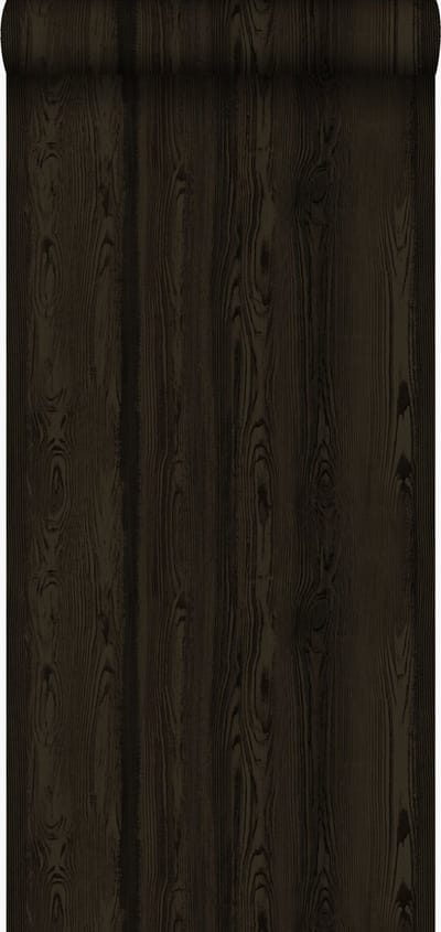 Origin Wallcoverings behang hout motief zwart - 347526 - 53 cm x 10,05 m