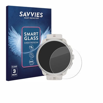 3 Stuks Savvies Screenprotector - geschikt voor Suunto Race 2 - beschermfolie glas transparant