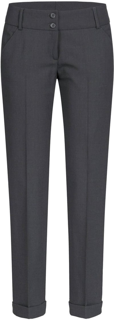 GREIFF Dames pantalon PREMIUM slim fit | maat 38 | Antraciet donker