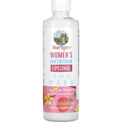 MaryRuth's, Vrouwen Multivitamine Liposomaal, Vanille Perzik, 15,22 fl oz (450ml)