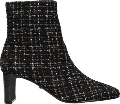 La Strada Enkellaars Zwart Wit Textiel - Damesschoenen - Maat - 37
