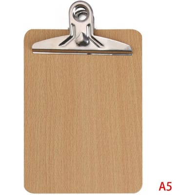 1 Stuks Houten Klembord A4 A5 Houten Clips Schrijfvlak Blok Notitiebord Opbergmappen Clips Kantoor Restaurant Hotel Benodigdheden white