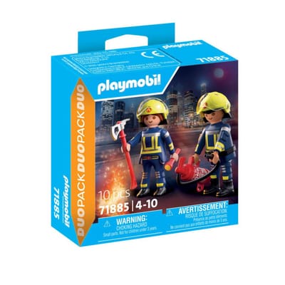 Simulatiespel Duo brandweermannen + Bijl en brandblusser Playmobil
