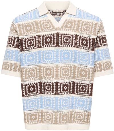 ONLY&SONS - ONSBART LIFE RLX 5 SS RESORT KNIT - Heren - Gebreide truien