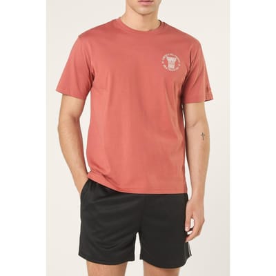 FILA Pignone Relaxed Graphic T-shirt Etruscan Red Maat: S | T-shirts met Print Outlet | Heren | Rood