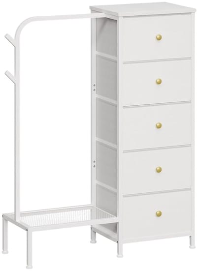 HEZIVO® Kinderkledingkast - Kledingkast Kinderen - Kleding Kast Slaapkamer - Kleerkast - Wit