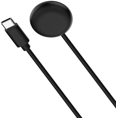 Strap-it USB-C oplader (zwart) – Geschikt voor Pixel Watch 3 / Pixel Watch 2 / Versa 4 / Versa 3 / Sense 2 / Sense