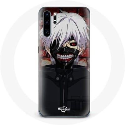 Coque - Maniacase - Huawei P30 - Tokyo Ghoul - Souple - Protection et décoration noir